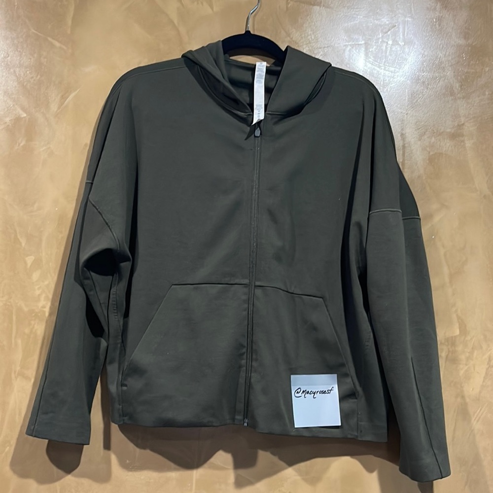 Lululemon Jacket Sz 10 olive green